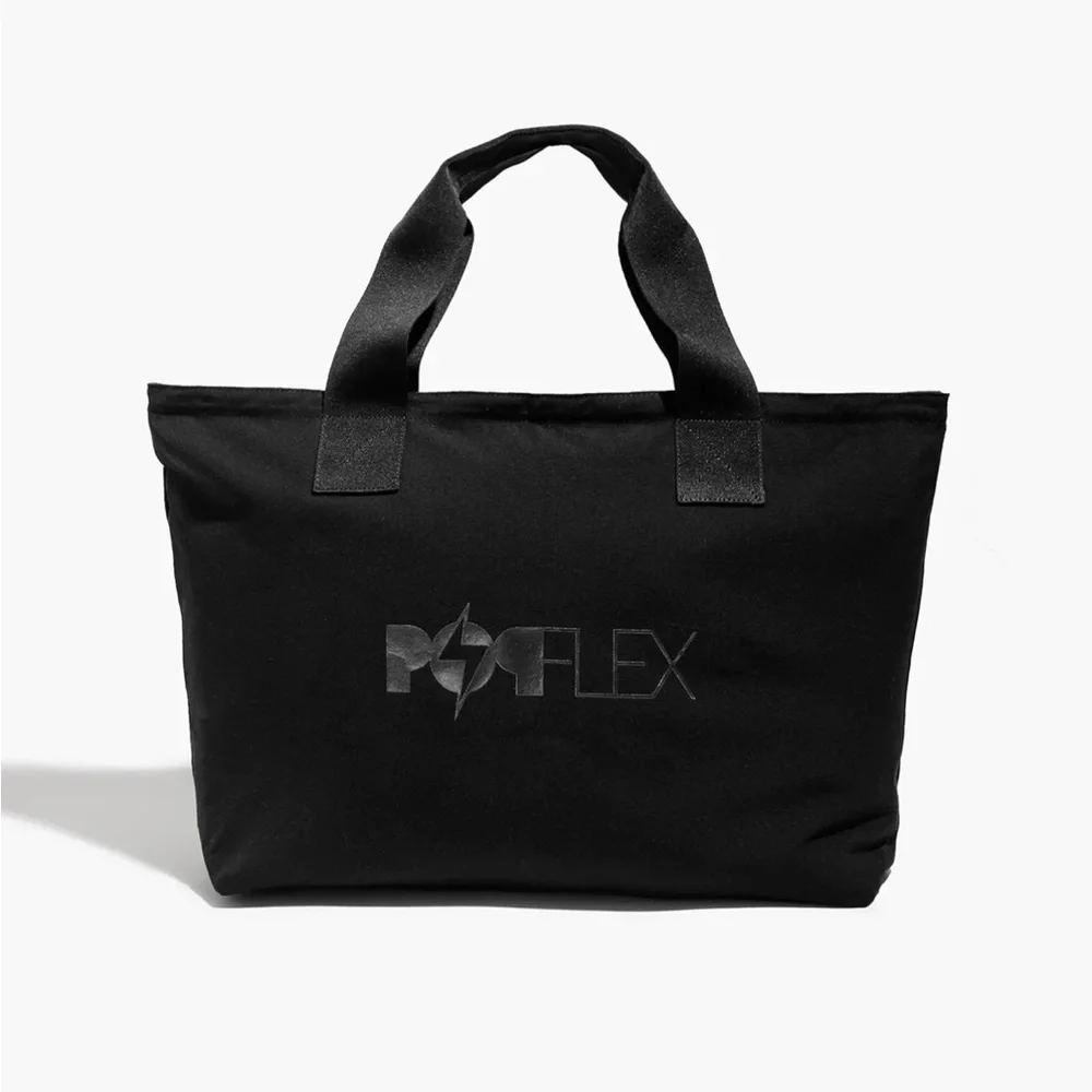 New! Hard to Find! POPFLEX Bag Black Superbag Tote